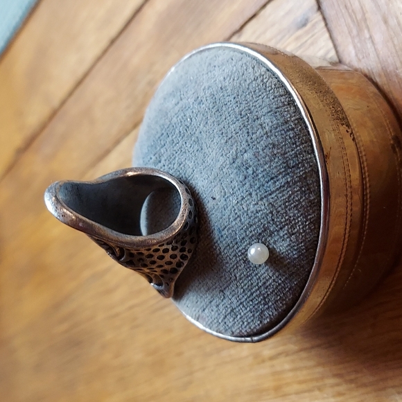 Vintage Large Long Silver Statement Ring - Picture 7 of 11